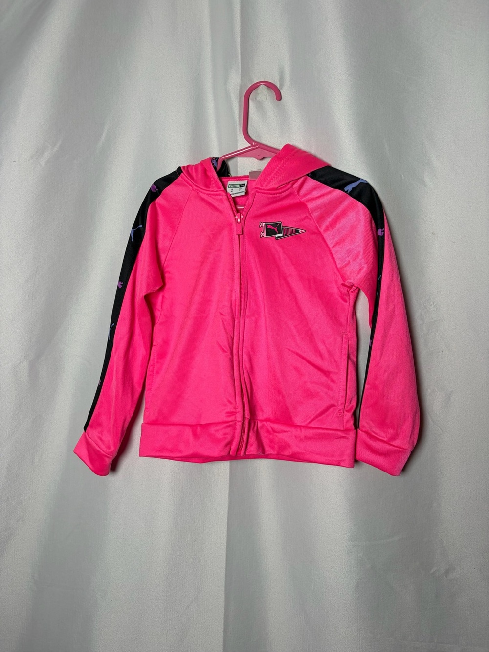 Puma Kids One-Piece Pink Zip Hoodie
